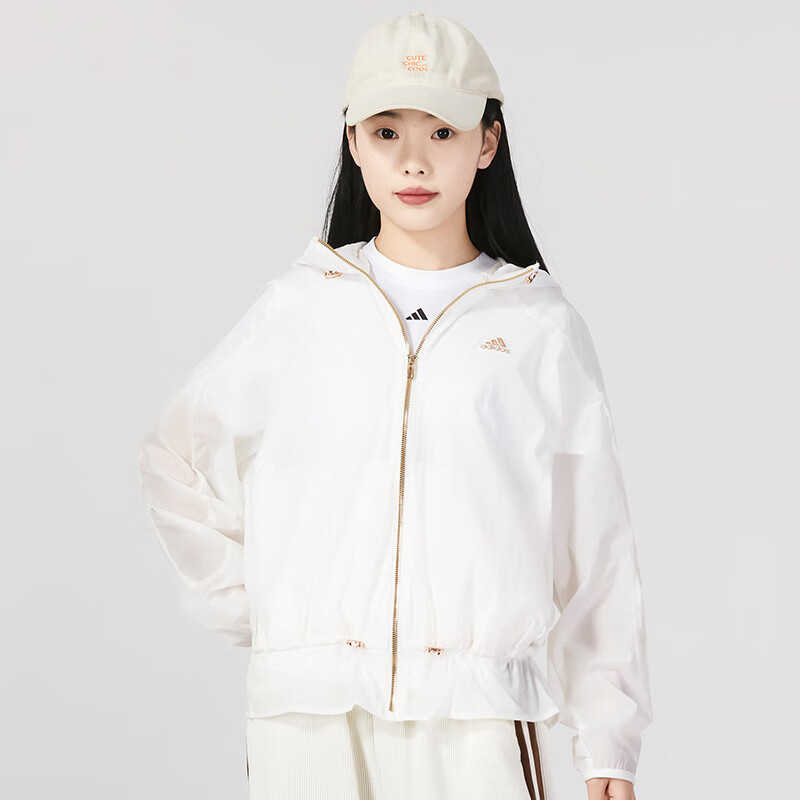 阿迪達(dá)斯女運(yùn)動(dòng)連帽梭織夾克休閑外套HY2825